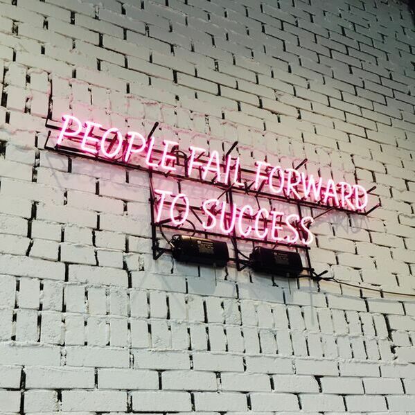 A neon sign: 